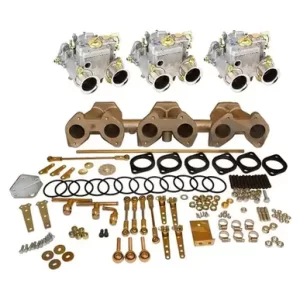 Kit de conversión a carburador Weber 40 DCOE x 3 para 1974-76 Triumph TR6 125 CV